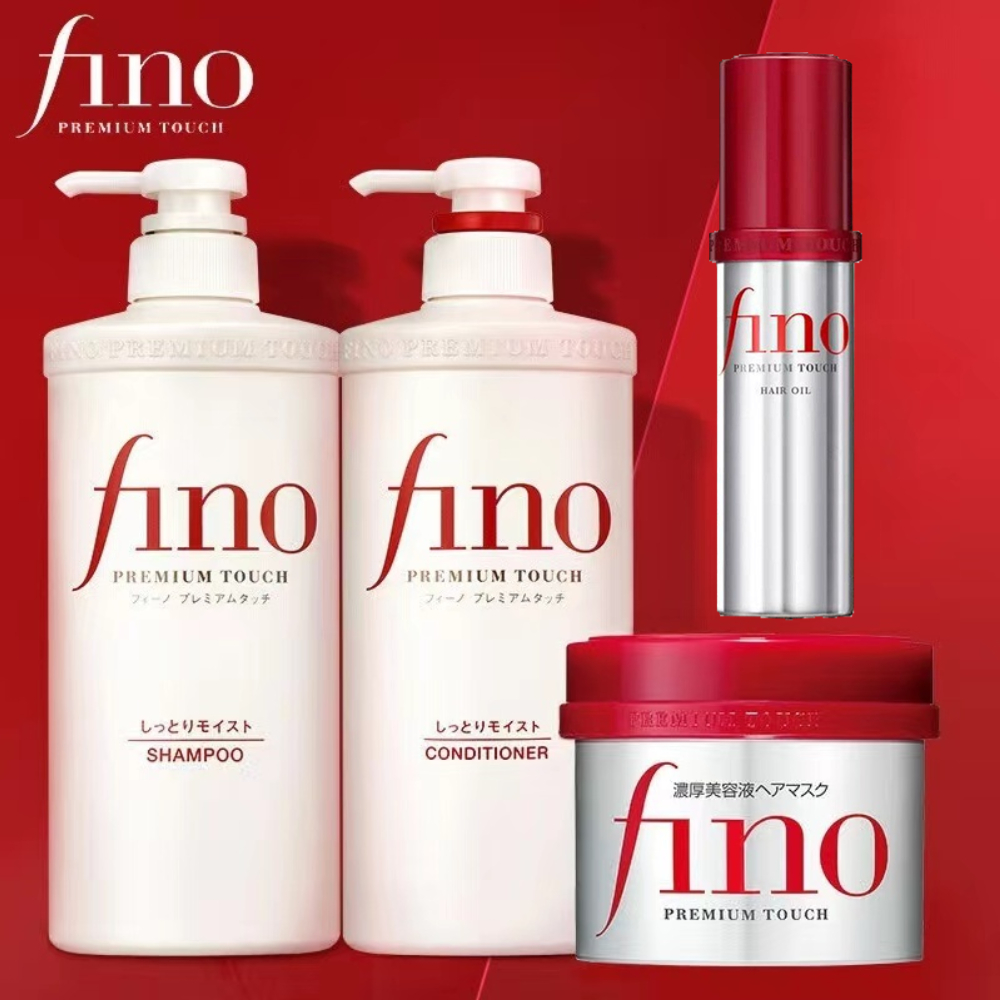 Hair Care Keratin Shampoo - Fino Premium Touch Haarpflege-Set - 550ml