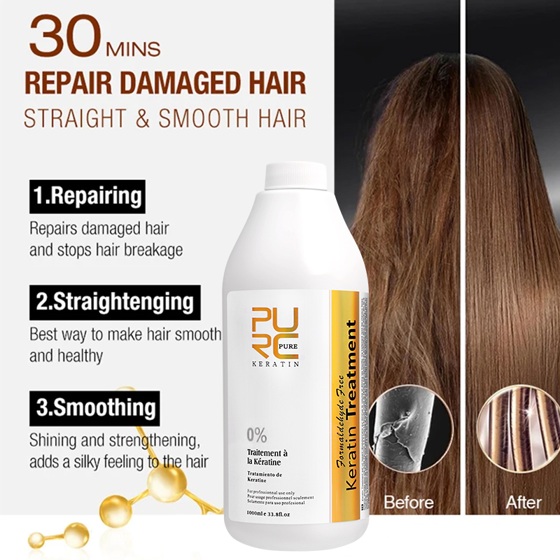 Hair Care Keratin Shampoo - 0 %/5 %/8 %/12 % Keratin-Haarglättungsbehandlung