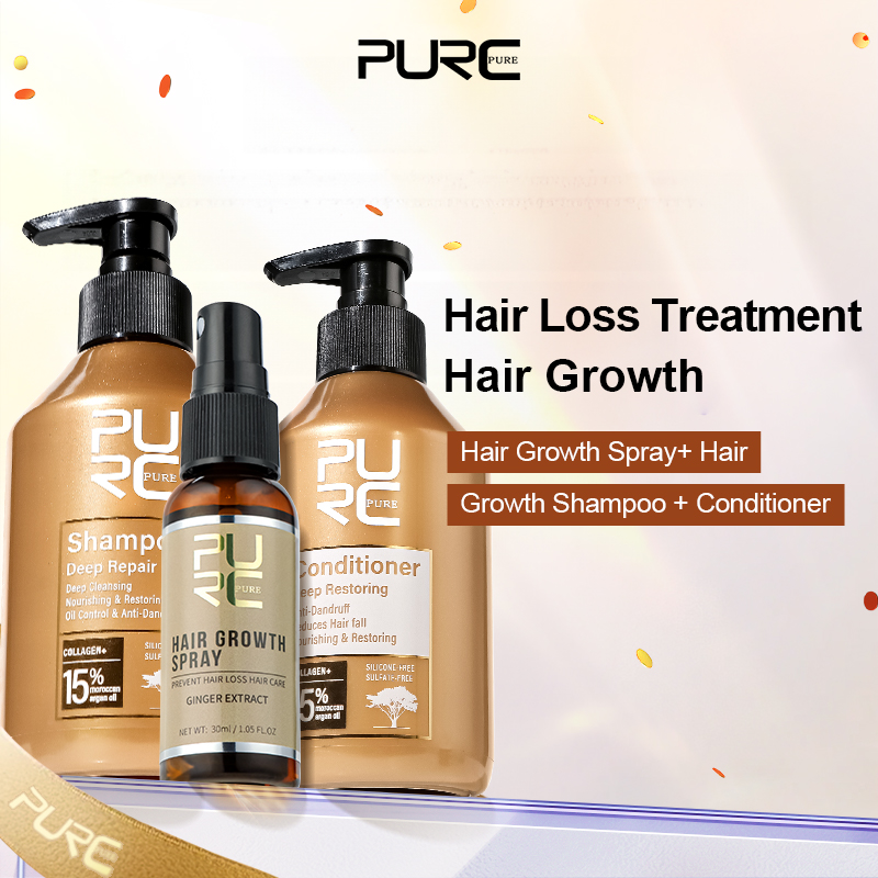 Hair Care Keratin Shampoo - PURC Marokko Arganöl Shampoo Conditioner Ingwer