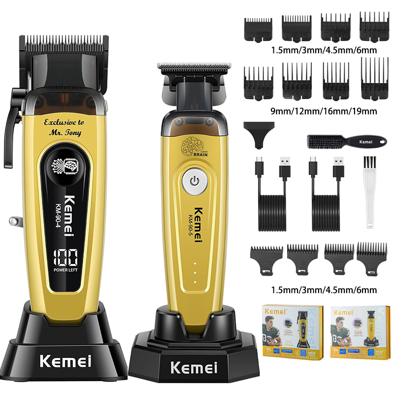 Hair Care Kit - KEMEI Haarschneider für Männer, Kabelloser Professioneller