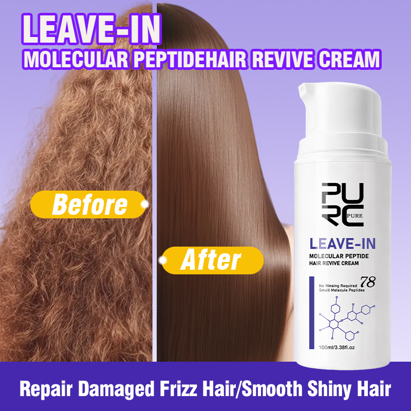 Hair Care Nutrition - PURC Leave-In Keratin-Haarkrème, Reparaturmaske für geschädigtes