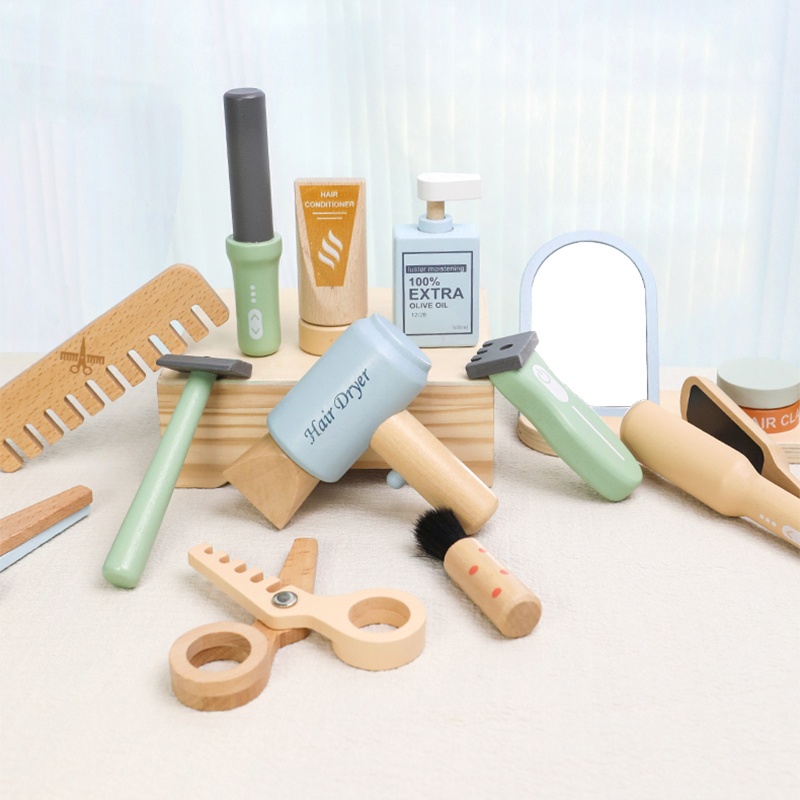Holz Pretend Friseur Make-up W – Hair Care Kit Bewertung und Preis